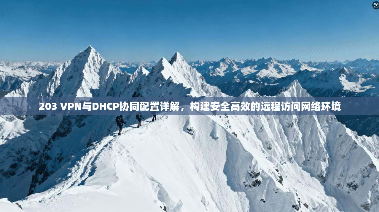 203 VPN与DHCP协同配置详解,构建安全高效的远程访问网络环境 203 VPN与DHCP协同配置详解,构建安全高效的远程访问网络环境