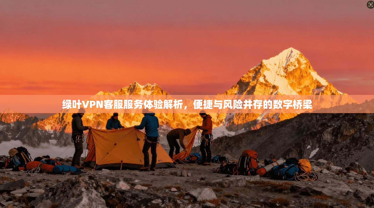 绿叶VPN客服服务体验解析，便捷与风险并存的数字桥梁