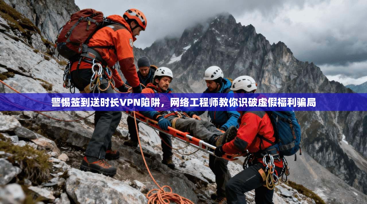 警惕签到送时长VPN陷阱,网络工程师教你识破虚假福利骗局 警惕签到送时长VPN陷阱,网络工程师教你识破虚假福利骗局
