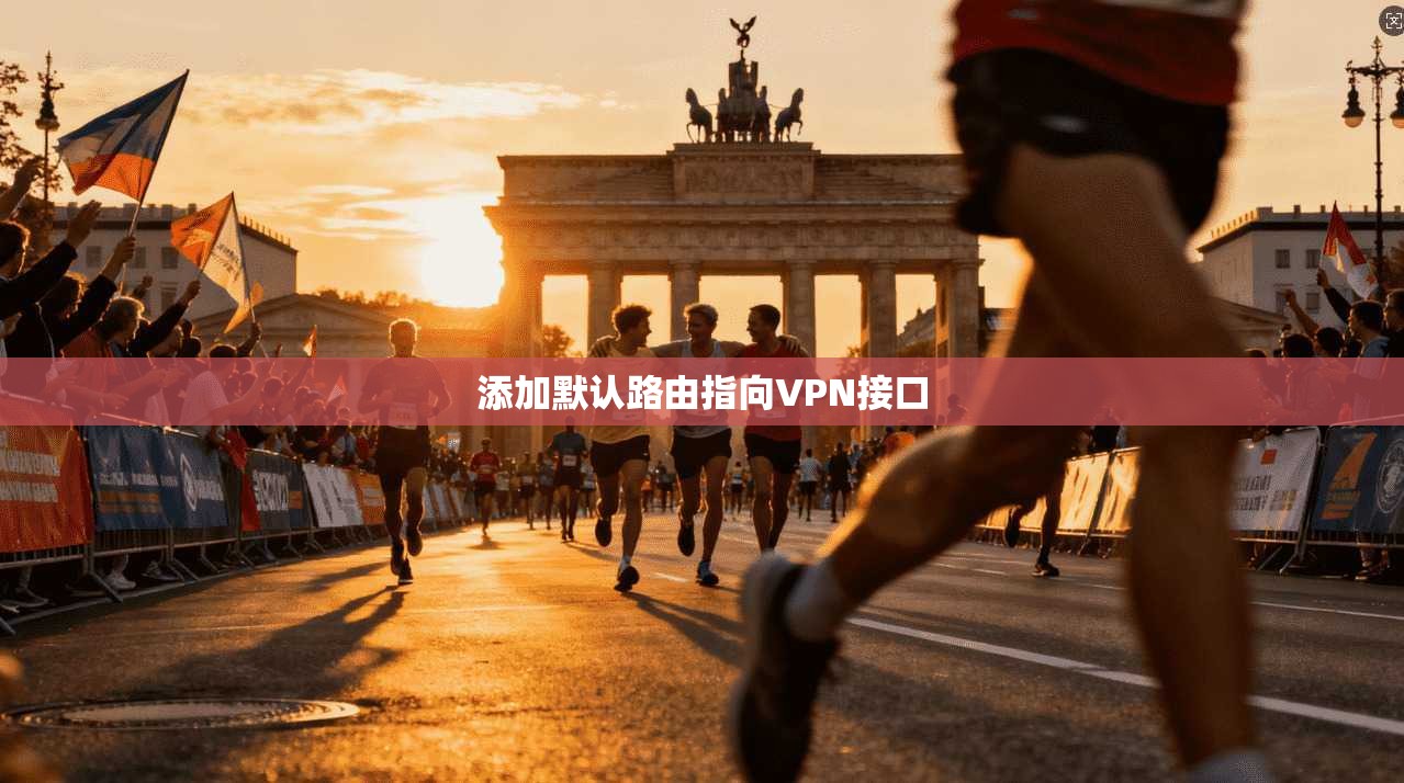 添加默认路由指向VPN接口